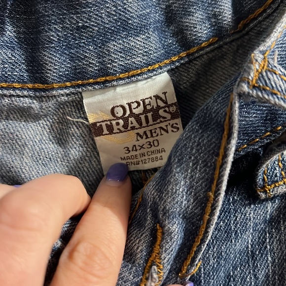 Men’s open trails jeans 34x30 - Picture 3 of 4